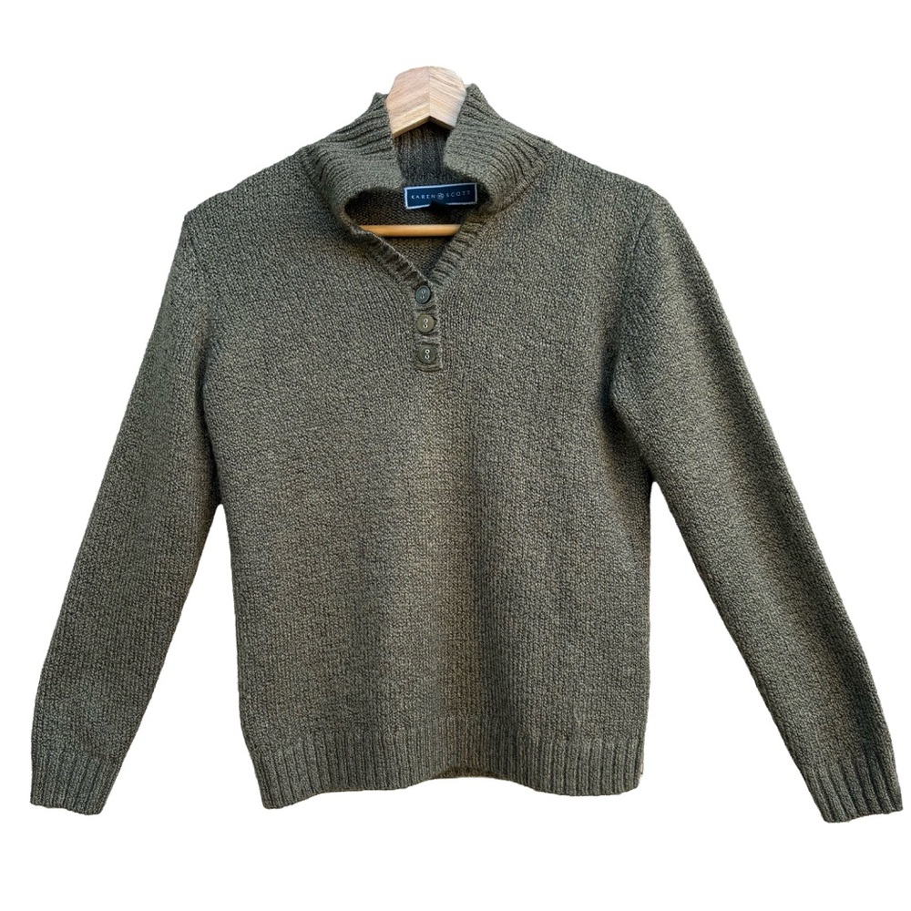 Karen Scott Women’s Olive Green Sweater